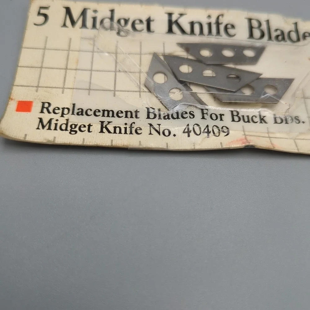 VTG Utility 4 Replacement Blades‎ 3 hole for Buck Bros Midget Mini Knife 40409